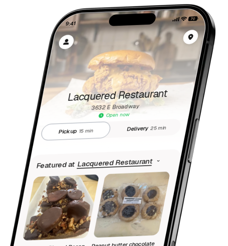 Lacquered Restaurant app preview