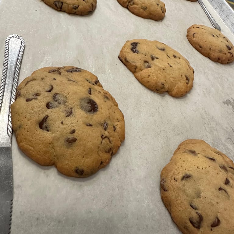 Delicious chocolate chip cookies