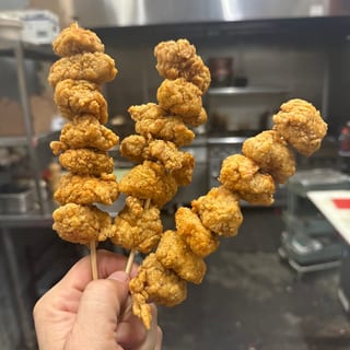 Chicken on a stick! (Chicken nuggets)